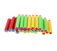 WEKAMOS 30 pièces Porte Craie Réglable Clip Support de Craie et Pratique pour École Bureau et Enseignants Protège Mains et Prolonge la Durée des Craies Couleurs Assorties Vert Rouge Bleu