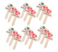 WEKAMOS 30 Pièces Wooden Plant Labels Bulk Garden Markers For Vegetables Seedlings Indoor And Outdoor Gardening Natural Wood Stake Tags For Strawberry Watermelon