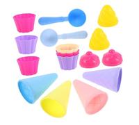 WEKAMOS 3Set Cônes et Cuillères à Glace pour Garçon Fille Moules pour Jeux Bord de Mer Coffret Ludique Extérieur