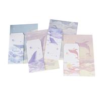 WEKAMOS 4 Ensembles Papier à Lettre Style Chinois Vintage avec Enveloppes Assorties de Papeterie Créative Rétro pour Correspondance Notes et Cadeaux