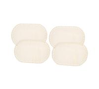 WEKAMOS 4 pièces Base de Panier Ovale Massif pour Crochet Fond Vierge à Décorer Support Robuste pour Bricolage Sacs et Décorations Lot de DIY