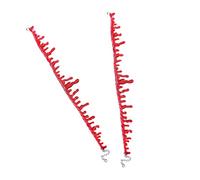 WEKAMOS 4 pièces Collier Gothique Halloween Rouge Fait Main avec Chaînes et Taches de Sang pour Fête et Cosplay