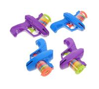 WEKAMOS 4 Pièces Flying Disc Launcher Toy Set Soft Saucer Shooter for Outdoor Interaction and Physical Activity in Parks and Backyards