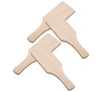 WEKAMOS 4 Pièces Palette Bois pour Argile Outils de Modelage Poterie Planche Lisse Portable pour Pâte à Modeler Accessoires DIY pour Sculpture et Céramique