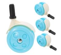 WEKAMOS 4 Pièces pour Déambulateur Garçon Fille Roulettes Silencieuses Antidérapantes à Rotation Compatibles Sols et Tapis Accessoires de Remplacement Polyvalents