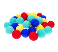 WEKAMOS 40 Nez de Clown en Mousse Rouge 5 Cm, Lot de 40 Pièces Multicolores, Accessoires Cosplay et Carnaval, Nez Grinçant pour Déguisement Fête et Bal Masqué