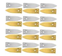 WEKAMOS 40 Pièces Électrodes Cuivre et Zinc pour Expérimentations de Batteries de Fruits Matériaux de Génération Énergie Kit de Plaques Métalliques pour Électrolyse et Bricolage