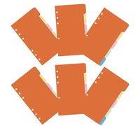 WEKAMOS 40 Pièces Intercalaires pour Classeur Séparatrices Colorées et Réutilisables avec Onglets Écrits Accessoires Bureau et Scolaire pour Organisation Flexible et Classement