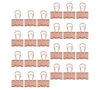 WEKAMOS 48 Pièces Metal Binder Clips Strong Grip Paper Clamps For Organizing Bills Notes And Documents At Home Office And School