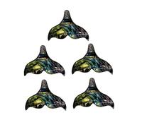 WEKAMOS 5 pièces Pendentifs Queue de Sirène pour Bijoux DIY Accessoires Décoratifs pour Colliers Bracelets et Porte-clés