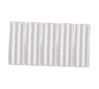 WEKAMOS 5 pièces Recharges de Serpillères Réutilisables Microfibre avec Motif Rayé Têtes de Mop Absorbantes pour Nettoyage de Sols Variés et Durables