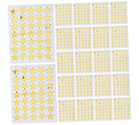 WEKAMOS 50 feuilles Autocollants Étoiles Dorées Brillants Gommettes Adhésives Auto-collantes pour Récompenses Garçon Fille et Enseignants Décorations Scrapbooking et Étiquettes Scolaires