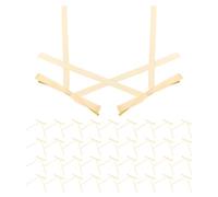 WEKAMOS 50 Nœuds Décoratifs en Ruban pour Emballage Présent, Mini Nœuds Pré-Faits pour Loisirs Créatifs, Décoration Fête Noël et Saint-Valentin, Accessoires Polyvalents pour