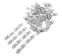 WEKAMOS 50 Pièces Crochets Muraux Robusts Argentés pour Cadres Photos Supports Métalliques Cachés Fixation Lourde pour Accrocher Tableaux et Œuvres Art