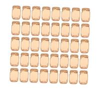 WEKAMOS 50 Pièces Décorations Forme de Mason Jar Planches DIY Graffiti à Peindre Ornements Créatifs pour Garçon Fille et Fabrication de Bijoux