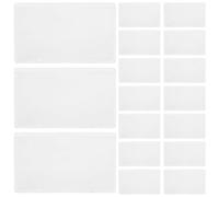 WEKAMOS 50 Pièces Poche transparente pour fiches pochettes pour porte-noms étiquettes de fourre-tout en plastique porte-étiquettes pour bacs de rangement transparent self-adhesive bag PVC