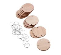WEKAMOS 50 Pièces Tranches Rondes avec Boucles Fer pour Calendrier Anniversaire Suspendu Accessoires DIY pour Plaque Murale Rappel Événements Familiaux Décoration Intérieure