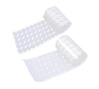 WEKAMOS 500 pièces Rond Autocollant Adhésif Double Face Crochet et Boucle Bande Autocollante Résistante à Eau pour Bricolage et Fixation