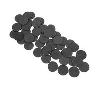 WEKAMOS 50pcs Plaque Ronde en Graphite Noir Haute Pureté Résistante à Haute Température pour Fusion de Métaux et Applications Électrolyse en Laboratoire