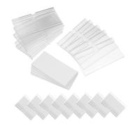 WEKAMOS 50Set Porte-étiquettes Transparentes pour Rayonnages Clips Double Fixation Support Prix et Informations pour Supermarchés Commerces et Magasins