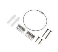 WEKAMOS 6 ensembles Set de Fixations Basculement pour Meubles Connecteurs Vibration pour Bibliothèque Commode et Armoire Protection Sécurisée avec Vis Solides Stable pour