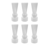 WEKAMOS 6 Pièces Buse de Sortie d'eau pour Aquarium en PC Blanc Bec de Canard, Diamètre Intérieur 20mm, Prévient Les Courants Forts Débordements