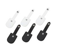 WEKAMOS 6 pièces Couvre Ciseaux à Ongles PU de Protection Durable pour Ciseaux de Broderie Convient Aux à Cuticules et Pincettes Noir Blanc