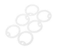 WEKAMOS 6 pièces Manchons en Silicone pour plaques d'identification de Chien Anneaux Silencieux phosphorescents Verts 6 pièces Vert Fluorescent Phosphorescent