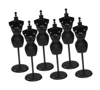 WEKAMOS 6 Pièces Mini Doll Dress Stands Scale Mannequin Supports Small Doll Clothing Display Holders Lightweight For Miniature Outfits