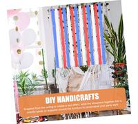 WEKAMOS 6 pièces Papier Crépon pour Décoration Fête Mariage Anniversaire Banderoles Papier à Suspendre Blanc Rouge Bleu Royal Facile à Manipuler et Décorer