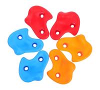 WEKAMOS 6 Pièces Prises Escalade Épaisses Multicolores pour Garçon Fille Supports Solides pour Mur Escalade Intérieur et Extérieur Stimulation Motrice et Sécurité Renforcée