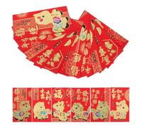 WEKAMOS 60 Pièces Chinese Envelopes For Spring Festival Year Of The Horse Money Envelopes Packet Bag For Family Celebration Lunar Year Lucky Cash Holder
