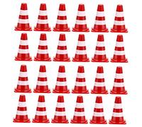 WEKAMOS 60 pièces Cônes de Signalisation Routière Miniature Jouets Éducatifs pour Garçon Fille Accessoires de Jeu de Circulation Apprentissage des de Concepts Routiers