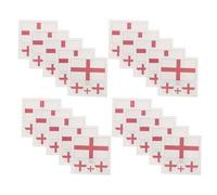 WEKAMOS 60 Pièces Tatouages Éphémères Visage Drapeau Angleterre Blanc en Papier, Application Facile pour Événements Sportifs et Fêtes à Thème England Pride 2026