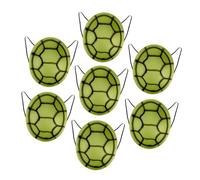 WEKAMOS 7 Pièces Costume Carapace Tortue EVA Réglable pour Cosplay Ninja Garçon Fille Accessoire Halloween Carnaval Réutilisable