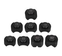 WEKAMOS 8 Pièces Anneaux de Bending Moulés Acier Chrome Accessoires pour Machine de Pliage Bijoux Outils Précis pour Création de Bagues DIY Durables pour Bending Tool Jewelry Bender