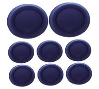 WEKAMOS 8 pièces Chapeaux Pillbox pour Femmes Base Fascinator EVA et Accessoires DIY pour Coiffures Chapeaux Hôtesses Décorations Multifonctions de Bleu Marine