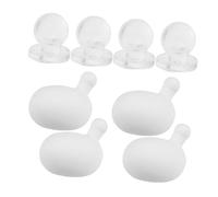 WEKAMOS 8 pièces Silicone Bubble Inserts DIY Kit Flexible Squeeze Toy Accessories for Creative Play and Replacement Small and Large Transparent Bubbles Set