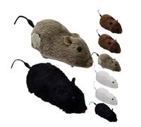 WEKAMOS 8 pièces Souris Mécanique pour Chat Forme Réaliste de Souris Interactif pour Assortiment Couleurs Aléatoires
