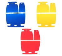 WEKAMOS 9 Pièces Grattoirs Plastique pour Peinture et Pottery Outils Artistiques DIY avec Bords Plats et Dentelés pour Graffiti Plâtre et Retrait de Peinture