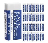 WEKAMOS 90 Pièces Gomme Blanche Grosse Taille 90 Pièces Tpr Douce Rectangulaire pour Dessin et Écriture Scolaire Bureau Artistique Effacement Précis sans Bavure