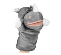 WEKAMOS à Main Rhinocéros Peluche Douce PP Coton Animale Résistante pour et Jeux
