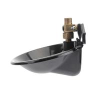 WEKAMOS Abreuvoir Automatique pour Moutons et Noir Bol avec Valve Distributeur pour Élevage Bovin et Caprin Fontaine pour Animaux de Ferme