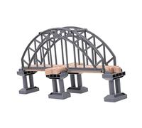 WEKAMOS Accessoire de Ferrée pour Garçon Fille Pont Croisé Gris Éducatif de Construction et Puzzle Développement Motricité et Imagination Compatible avec Circuits de Train