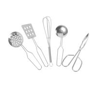 WEKAMOS Accessoires De Cuisine Miniatures Ustensiles pour Garçon Fille Jeu De Rôle pour Garçons Et Filles Spatule Cuillère Louche Fouet Écumoire Pince