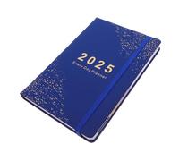 WEKAMOS Agenda Journalier Portable Cahier de Planification Léger pour Bureau et Études Carnet de Notes Bleu Jours