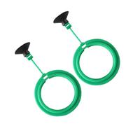 WEKAMOS Anneau d'alimentation pour Poissons Vert en Plastique, Cercle Alimentaire Flottant Rond, Lot de 2pcs pour Aquarium, Préserve la Qualité de l'eau en Empêchant la Nourriture