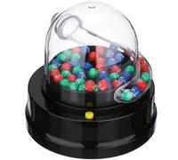 WEKAMOS Appareil de Loto Électrique Mini, Machine de Tirage de Numéros 1-49 Multicolore, Jeu de Boule de Loto Portable pour Soirées, Cafés et Animations, sans Batterie, Matériel Solide