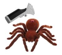WEKAMOS Araignée Télécommandée Réaliste en Abs Rouge, Électrique sans Piles, Décoration Halloween, Accessoires de Farce pour Fêtes Costumées et Carnavals, Simulation Araignée en Plastique