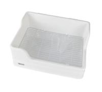 WEKAMOS Bac à Litière pour Lapin Boîte Toilette Parties Détachables Entrée Basse pour Petits Animaux Pratique pour Entraînement Lapin Et Rongeurs